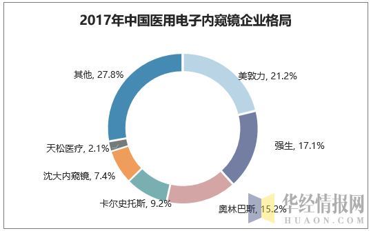 2017年中国医用电子内窥镜企业格局