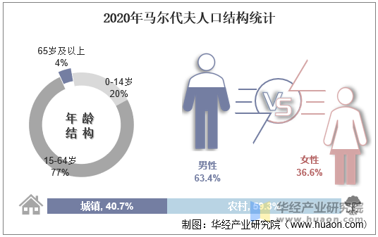 2020年马尔代夫人口结构统计图