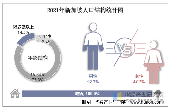 2021年新加坡人口结构统计图
