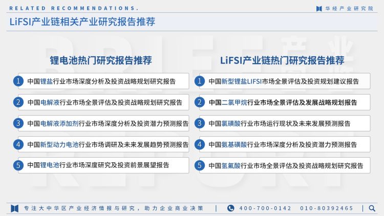 2022年中国LiFSI行业产业图鉴：上游工艺、上游原料现状及成本分析-33