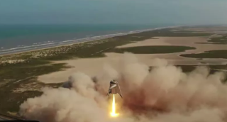 SpaceX测试“星舰飞船原型” 创造悬浮150米新纪录