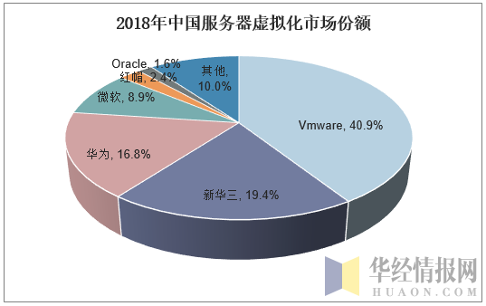 2018年中国服务器虚拟化市场份额