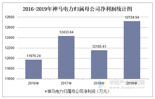 2016-2019年神马电力归属母公司净利润统计图