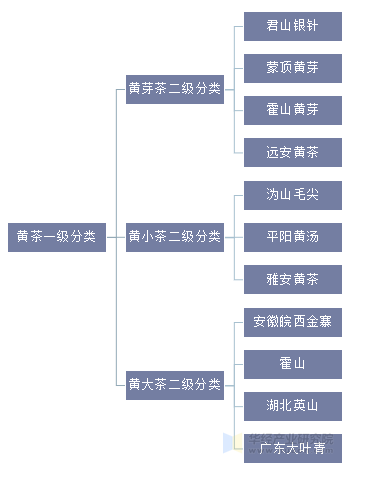 黄茶的分类