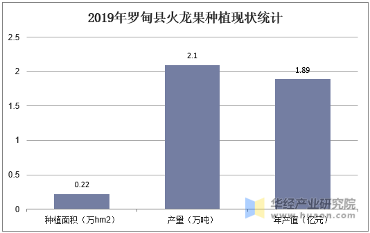 2019年罗甸县火龙果种植现状统计