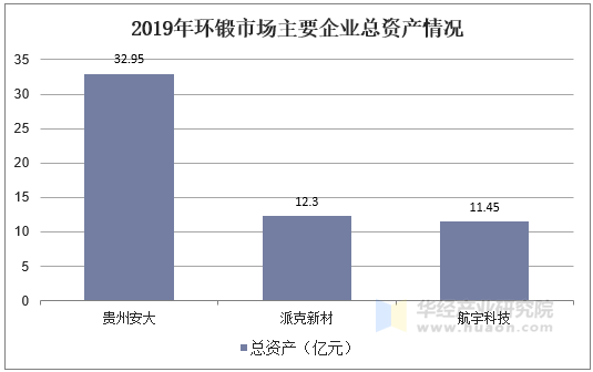 2019年环锻市场主要企业总资产情况