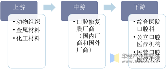 中国口腔修复膜行业产业链