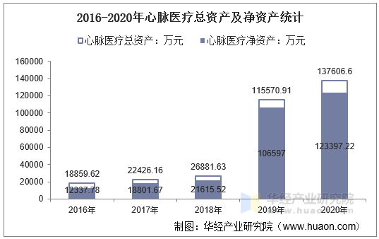 2016-2020年心脉医疗总资产及净资产统计