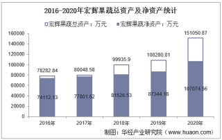 2016-2020年宏辉果蔬（603336）总资产、总负债、营业收入、营业成本及净利润统计