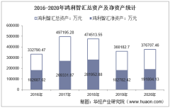 2016-2020年鸿利智汇（300219）总资产、总负债、营业收入、营业成本及净利润统计