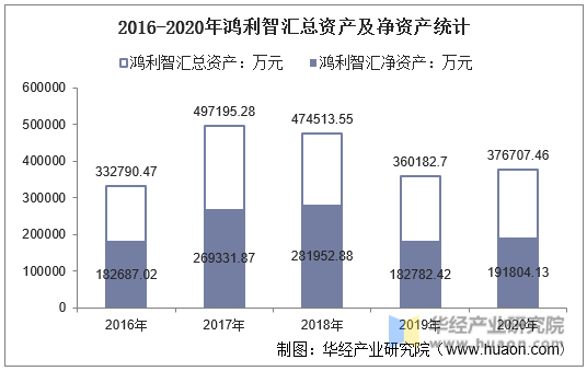 2016-2020年鸿利智汇总资产及净资产统计