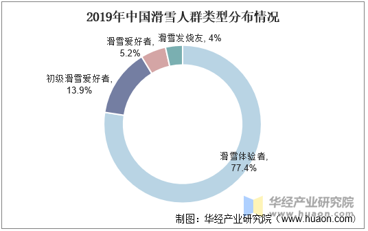 2019年中国滑雪人群类型分布情况