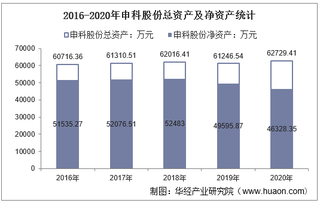 2016-2020年申科股份(002633)总资产、总负债、营业收入、营业成本及净利润统计