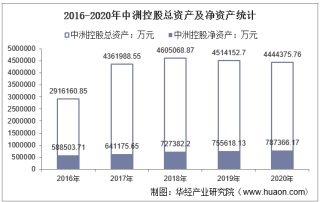 2016-2020年中洲控股（000042）总资产、总负债、营业收入、营业成本及净利润统计