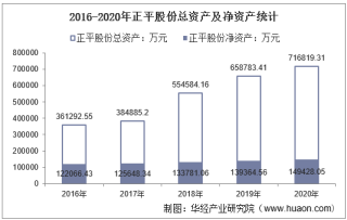 2016-2020年正平股份（603843）总资产、总负债、营业收入、营业成本及净利润统计