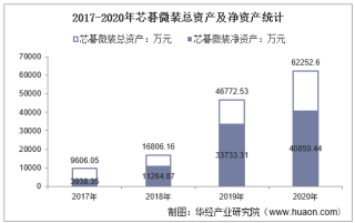 2017-2020年芯碁微装（688630）总资产、总负债、营业收入、营业成本及净利润统计