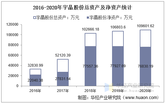 2016-2020年宇晶股份总资产及净资产统计