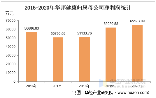 2016-2020年华邦健康归属母公司净利润统计