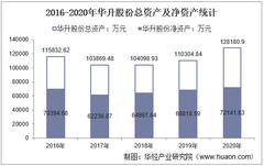 2016-2020年华升股份（600156）总资产、营业收入、营业成本、净利润及每股收益统计