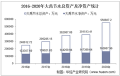 2016-2020年大禹节水（300021）总资产、营业收入、营业成本、净利润及每股收益统计