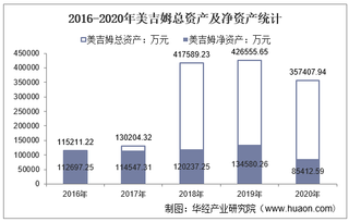 2016-2020年美吉姆（002621）总资产、营业收入、营业成本、净利润及每股收益统计