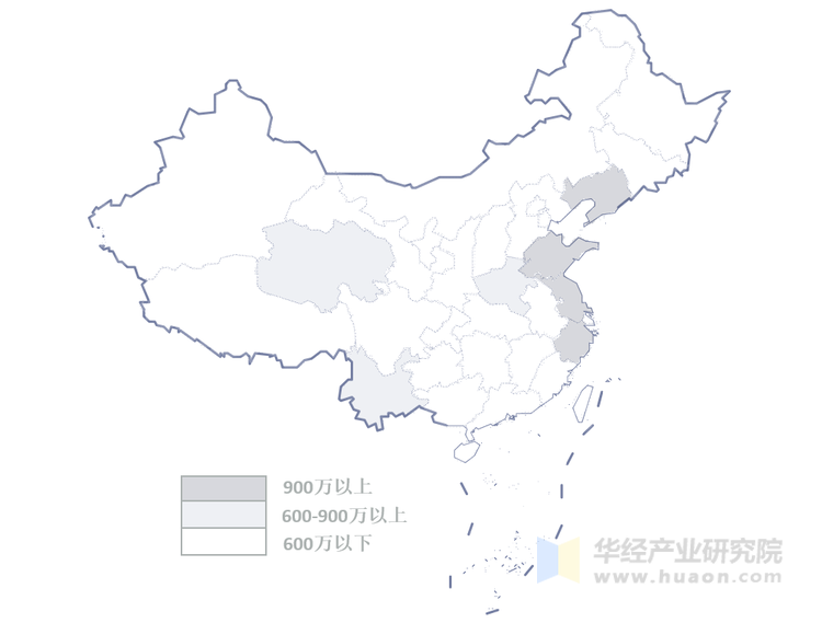 工业阀门厂商区域营收分布示意图