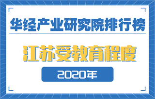 2020年江苏省各地市受教育程度排名:南京市大专及以上人数占比35.2%,6城人均受教育年限超10年