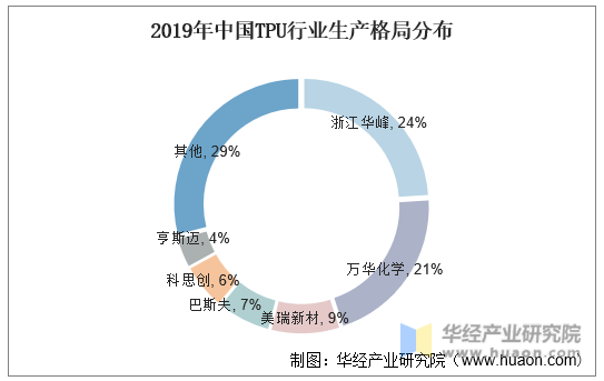 2019年中国TPU行业生产格局分布