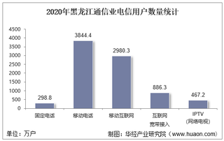 2020年黑龙江通信业电信用户、电信业务及电信资产统计分析