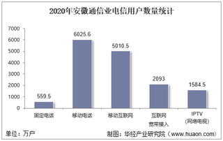 2020年安徽通信业电信用户、电信业务及电信资产统计分析