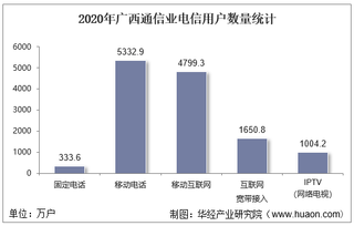 2020年广西通信业电信用户、电信业务及电信资产统计分析