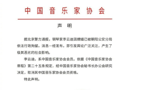 中国音乐家协会发布声明取消李云迪会员资格