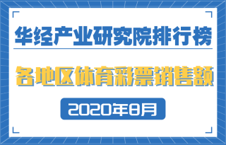 2021年8月各地区体育彩票销售额排行榜：除西藏外其他省市均有增长