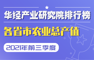 2021年前三季度全国各省市农业总产值排行榜:河南超5000亿元,山西占比全国1.5%