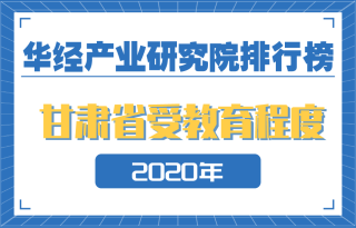 2020年甘肃省各市州受教育程度排名：三城15岁及以上人均受教育年限在10年以上