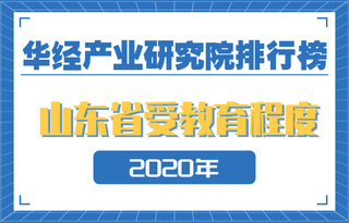 2020年山东省各地级市受教育程度排名：济南第一