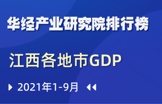 2021年前三季度江西省各地市GDP排行榜：7城破千亿，南昌第一