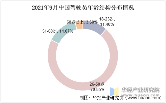 2020年中国驾驶员年龄结构分布情况