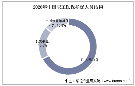2020年中国职工医保参保人员结构