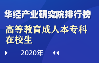 2020年全国31省（区、市）高等教育成人本专科在校生数量排行榜：广东第一，女性占比58.6%