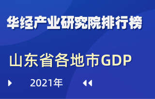 2021年山东省各地市GDP排行榜：青岛和济南高居前二，生产总值均破万亿