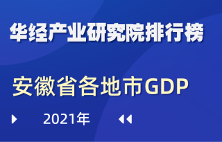 2021年安徽省各地市GDP排行榜：蚌埠的增速为-2.1%，是全省唯一负增长的城市