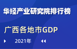2021年广西壮族自治区各地市GDP排行榜：柳州市增速最慢，同比增长2%