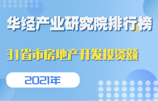 2021年全国31省市房地产开发投资额排行榜:广、江、浙位列三甲,河南的住宅投资占比85%