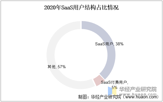 2020年SaaS用户结构占比情况