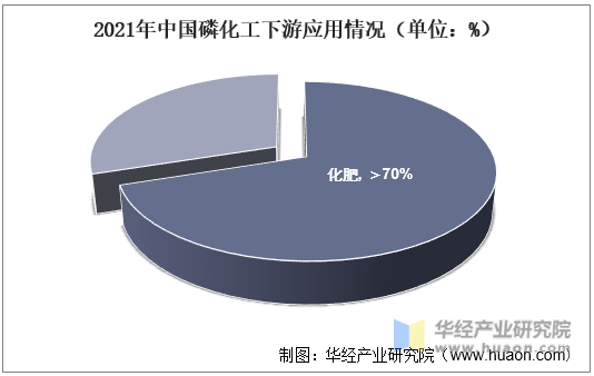 2021年中国磷化工下游应用情况（单位：%）