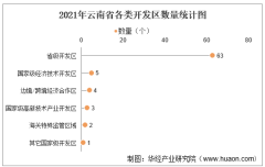 2021年云南省开发区、经开区及高新区数量统计分析