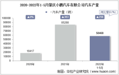 2022年5月肇庆小鹏汽车有限公司汽车产量、销量及产销差额统计分析