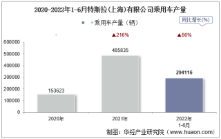 2022年6月特斯拉(上海)有限公司乘用车产量、销量及产销差额统计分析