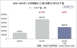2022年6月特斯拉(上海)有限公司汽车产量、销量及产销差额统计分析